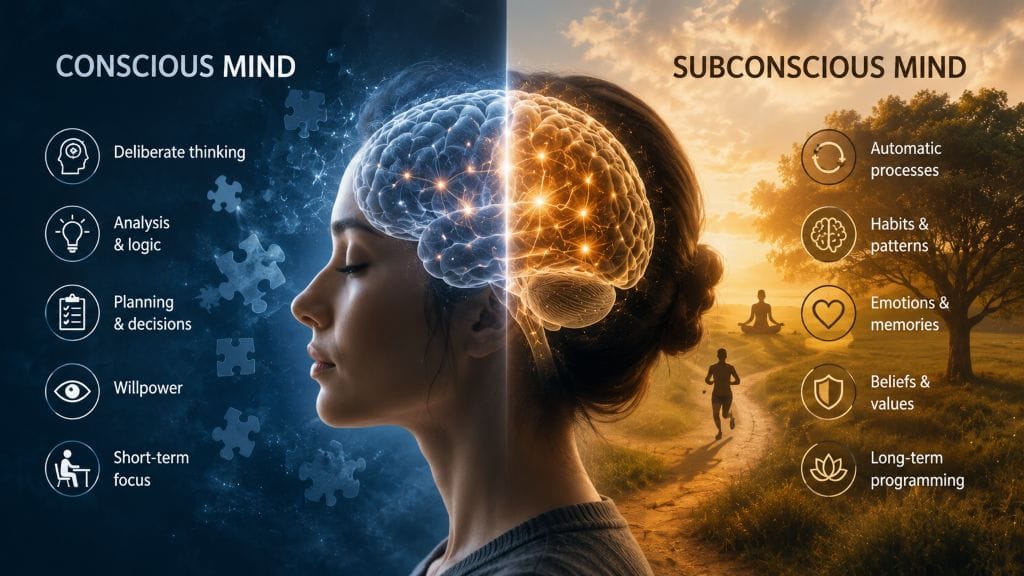 The Power of the Subconscious Mind: How It Works 3 Difference between conscious and subconscious mind