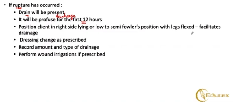 Review Of Appendicitis Symptoms Causes Treatment Management 12 Postoperative care - ruptured Appendectomy