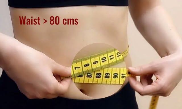 waist circumference of woman