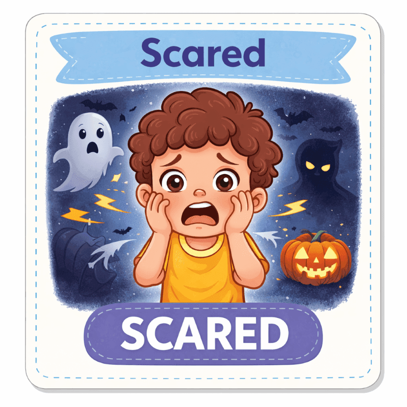 Emotions and Feelings Visual Cards for Kids | Free Easy Guide 7 Emotions and feelings visual cards for kids excited emotion