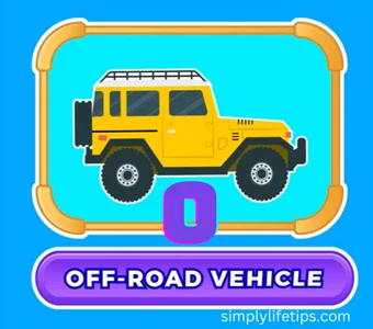 Vehicle Names And Sounds A To Z - Alphabet For Kids 17 Off-road Vehicle