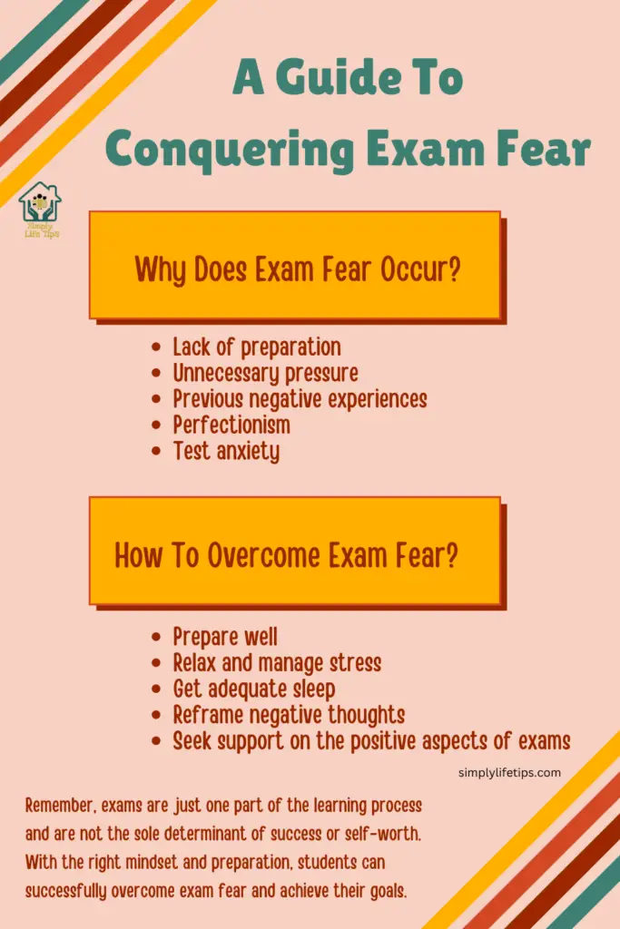 how to overcome exam fear essay in english