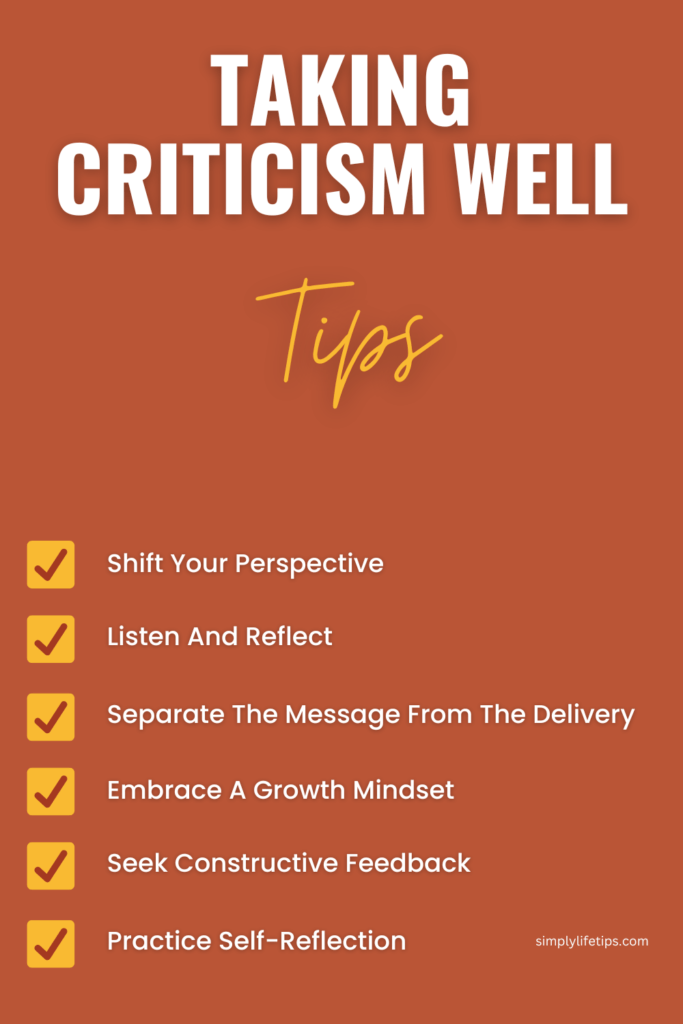 Handling Criticism: How To Transform Feedback Into Personal Growth 3 Taking Criticism Well Tips