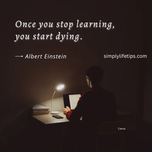 Albert Einstein Quote Learning - Maintaining Emotional Well-Being