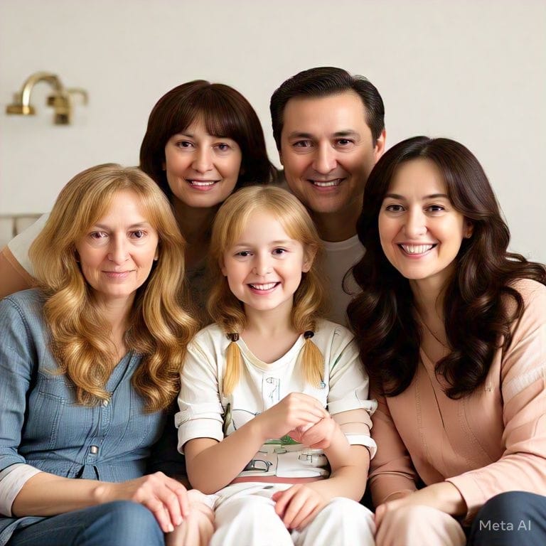 The Power Of Daughters In A Family: A Bond That Shapes Lives 4 Daughters In A Family With Parents