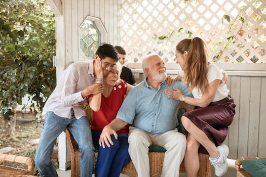 The Powerful Link Between Relationships and Mental Health 3 Cheerful family spending quality time together outdoors, showcasing love and connection.