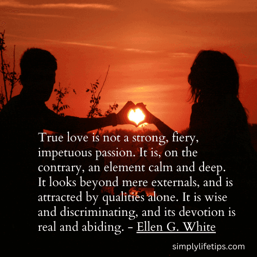 True love Quote - Ellen G.