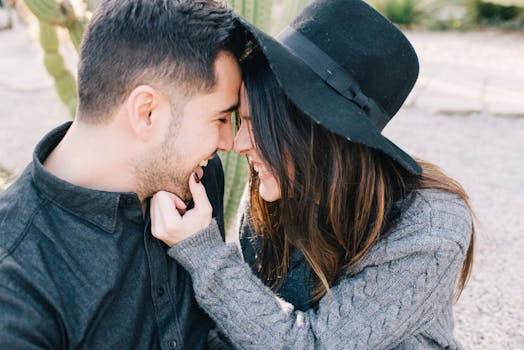 Successful Marriage Tips: What Younger Couples Can Learn from Older Couples 5 A couple shares a tender, joyful moment outdoors with smiles and close connection.