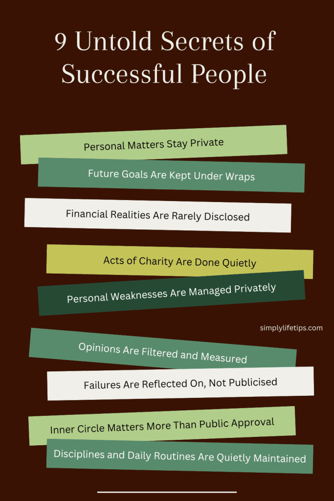 The Untold Secrets of Successful People: What They Rarely Reveal 3 9 Secrets of Successful People