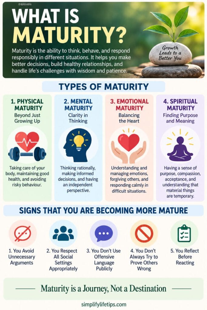What Is Maturity? Signs, Types & Importance Explained 3 What Is Maturity? Types and Signs of Maturity