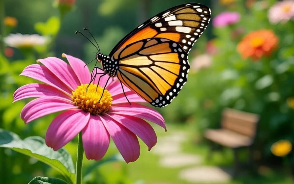 How to Win Hearts Without Chasing – Be the Flower, Not the Net 3 Garden and Butterfly