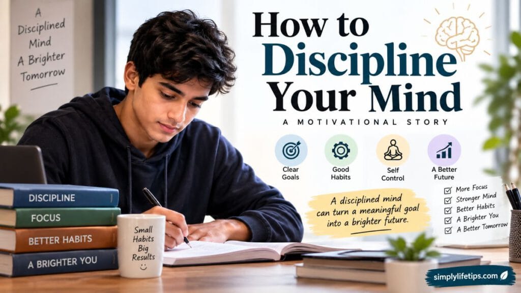 How to Discipline - Young student learning to discipline his mind and stay focused