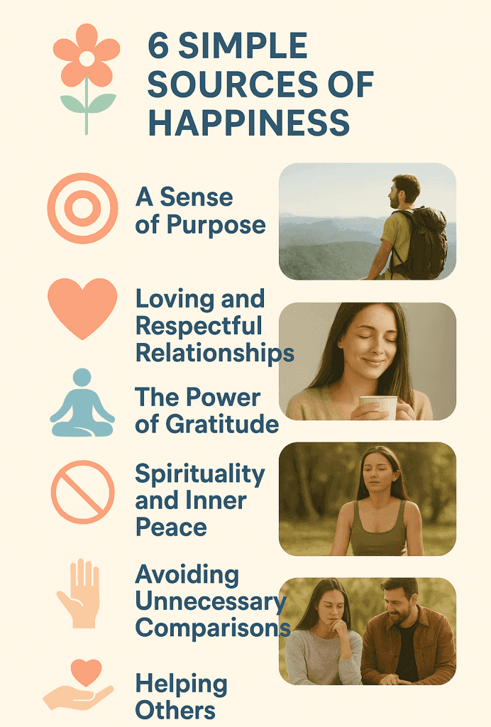 Sources of Happiness: 6 Proven Ways to Discover True Joy From Within 3 6 Sources of Happiness