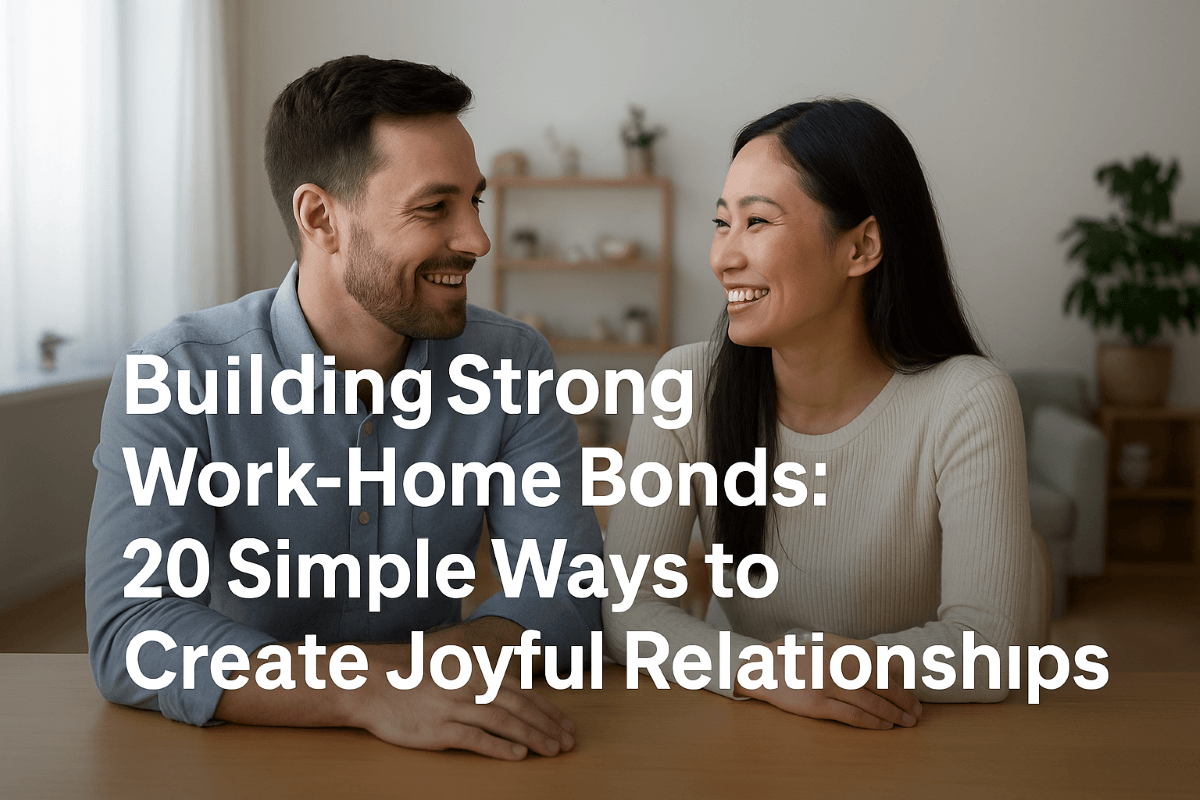 Building Strong Work-Home Bonds: 20 Simple Ways to Bring Warmth and Joy into Relationships