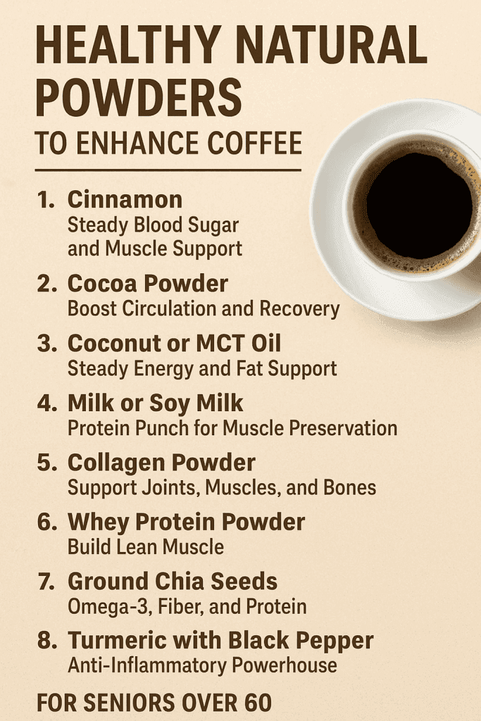Healthy Natural Powders to Enhance Coffee: Benefits for Seniors Over 60 3 Natural Powders to Enhance Coffee