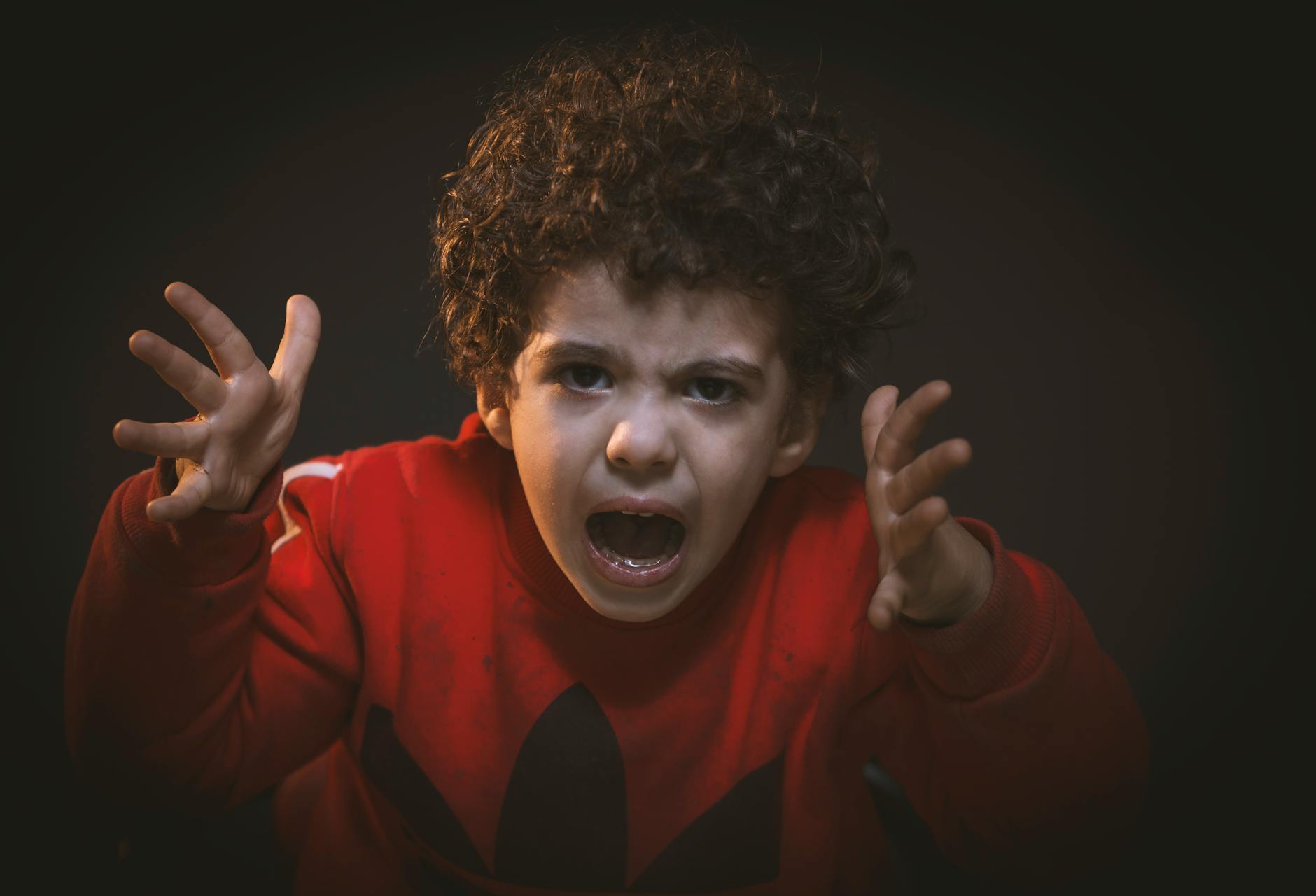Low Frustration Tolerance in Children: Understanding the Root Cause and Building Resilience 3 toddler with red adidas sweat shirt