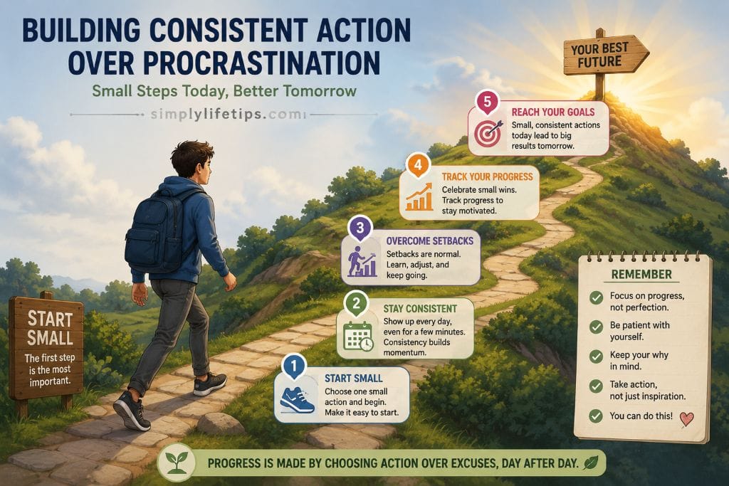 Building consistent action to overcome procrastination