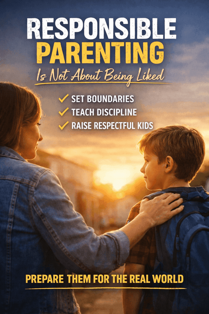 Responsible Parenting Is Not About Being Liked | Why Boundaries Matter? 3 Responsible Parenting Pin
