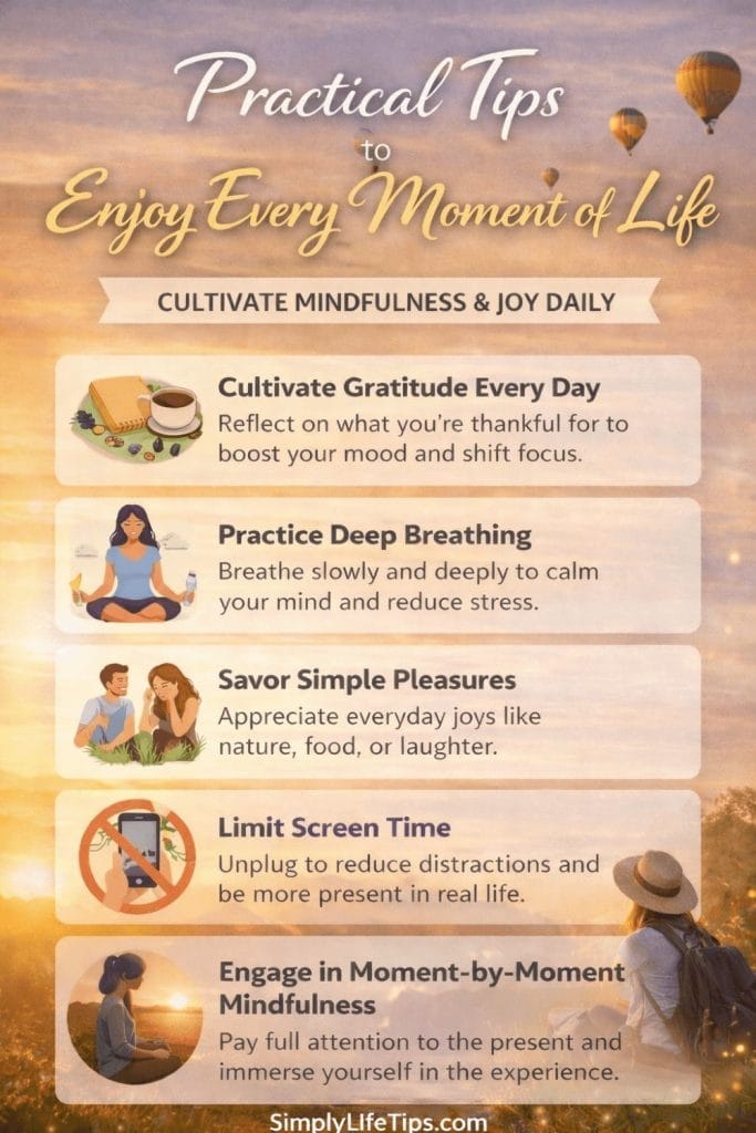 Enjoy Every Moment of Life 3 Practical Tips to Enjoy Every Moment of Life