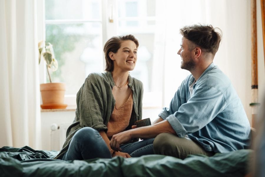 Fix Communication Problems in Marriage 3 Couple discussing communication problems in marriage calmly