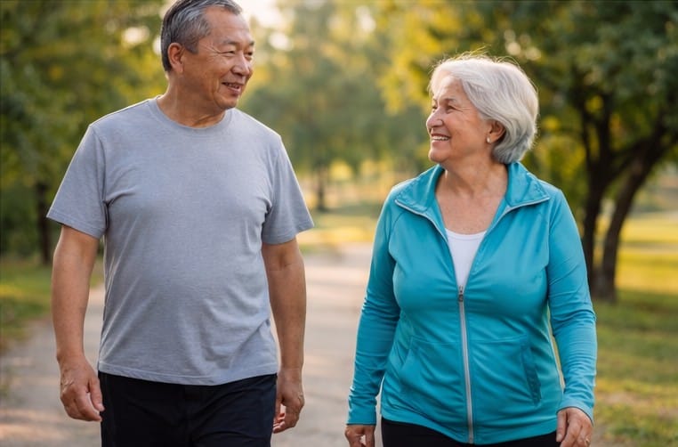 Exercises for Seniors for Strength and Balance 6 Seniors walking outdoors