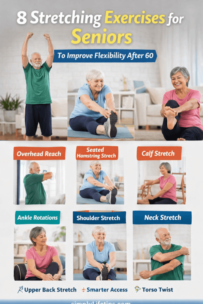 Stretching Exercises for Seniors 3 8 stretching exercises for seniors to improve flexibility and mobility