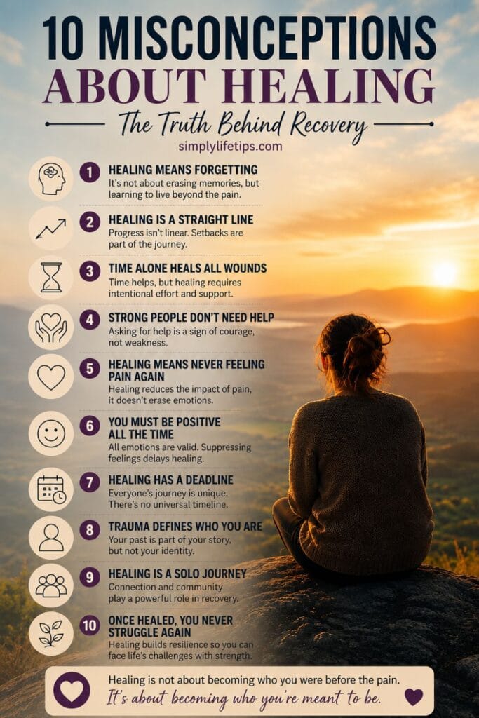 Infographic 10 Misconceptions About Healing 10 Misconceptions About Healing Infographic