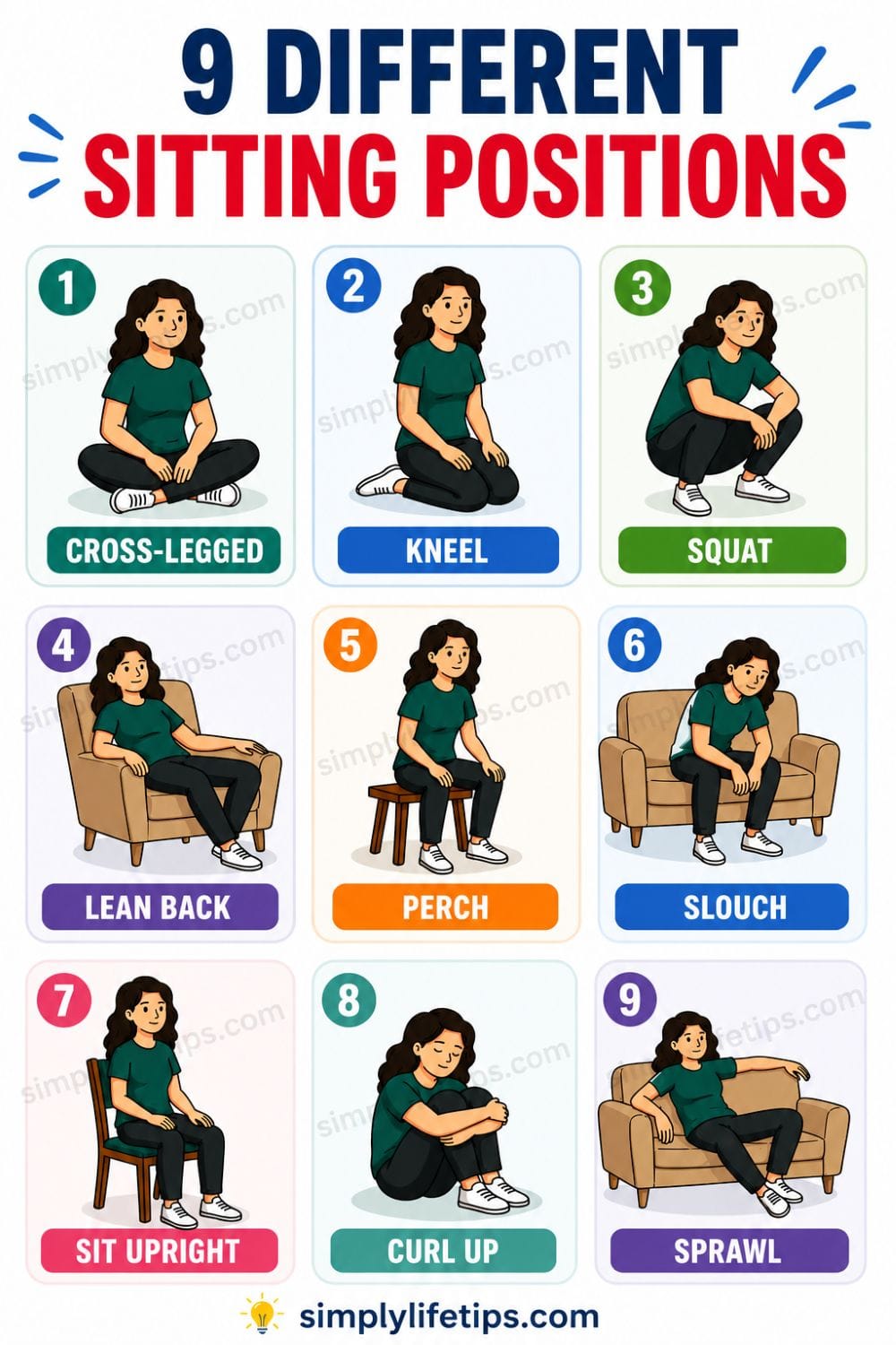 Sitable Position 9 Different Sitting Positions For Students