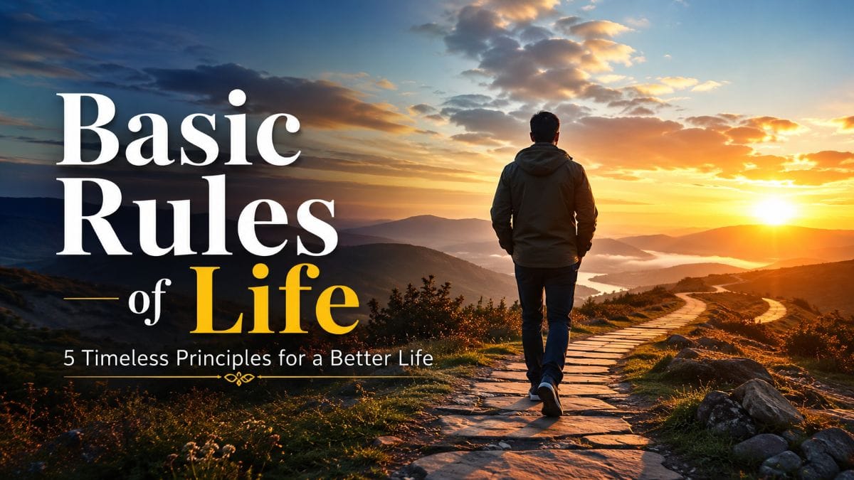 5 Basic Rules Of Life For A Meaningful And Balanced Life
