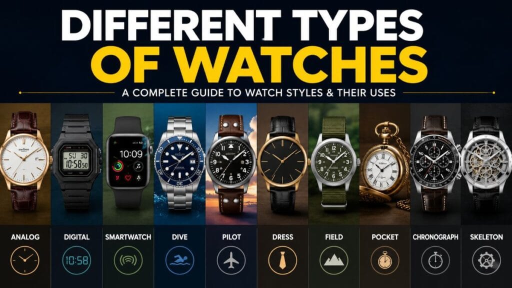 Different Types of Watches | A Complete Guide to Watch Styles and Their Uses 2 Different types of watches