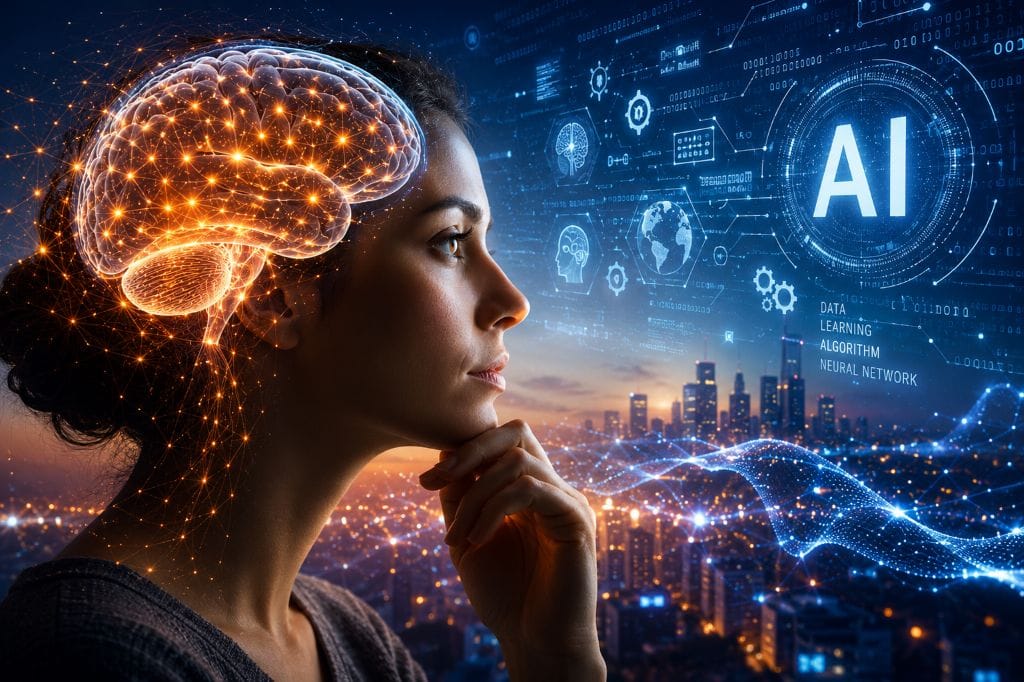 Human brain illuminated with neural networks in the age of artificial intelligence