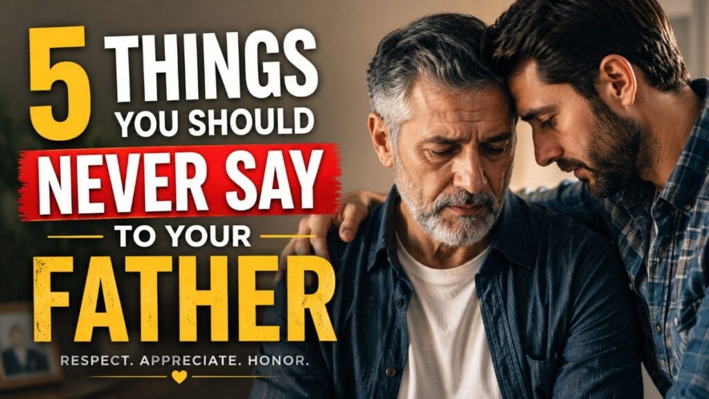 Things You Should Never Say to Your Father