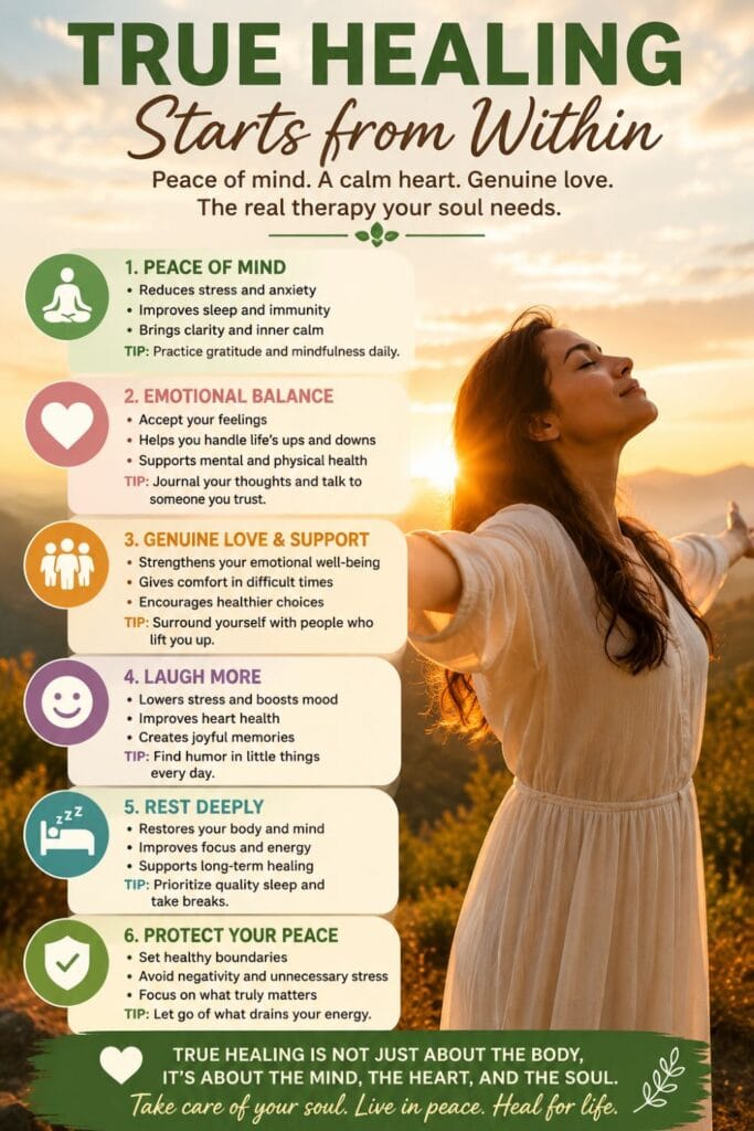 True Healing | Why Peace of Mind Matters More Than You Think 3 True Healing Infographic