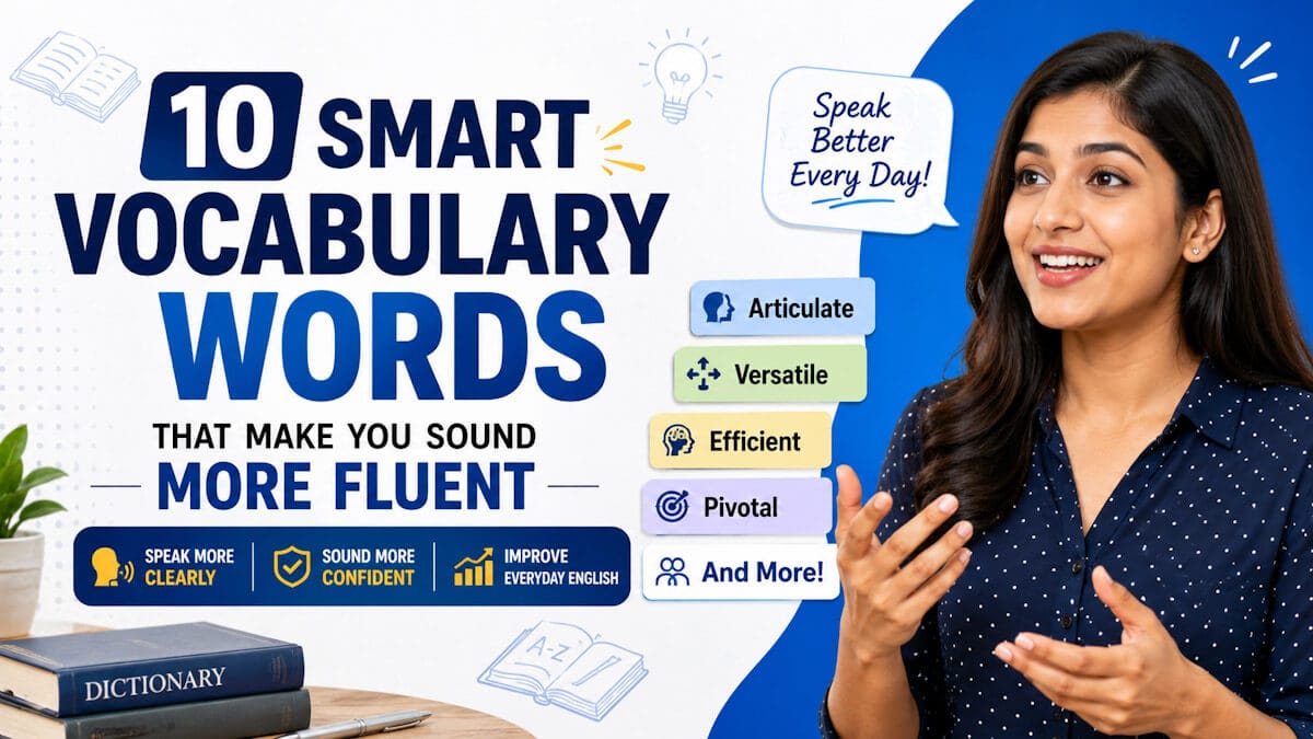 10 Smart Vocabulary Words To Improve English Speaking Skills