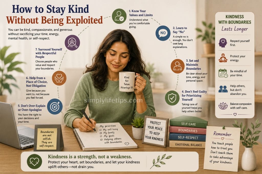 Altruistic Personality: Why Kind People Get Exploited 8 A confident woman practicing healthy boundaries while remaining kind and compassionate, illustrating how to stay kind without being exploited.