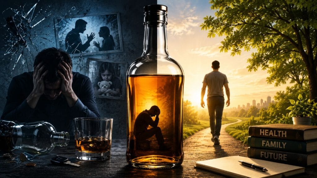 Effects of Alcohol Addiction on Health & Family 1 Effects of alcohol addiction on health and family