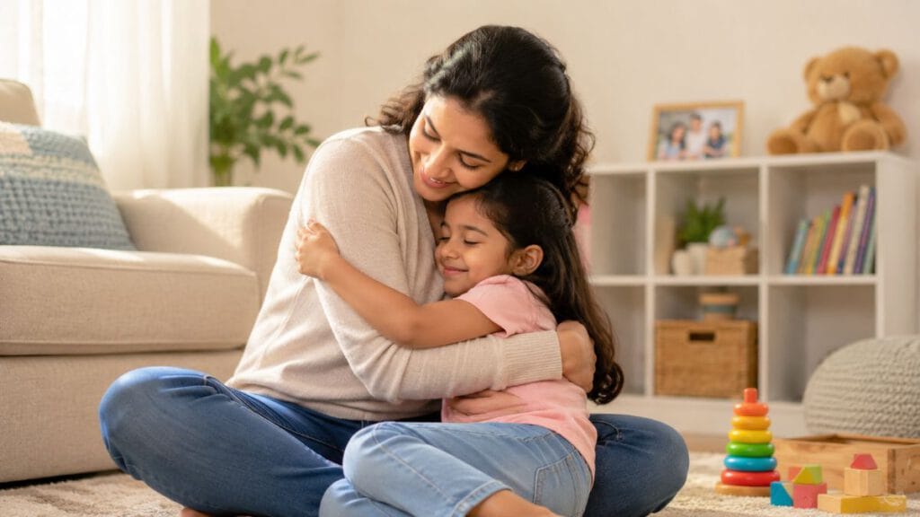 10 Emotional Needs of Children Every Parent Should Know 3 Emotional Needs of Children - Mother hugging her daughter, showing emotional support and affection