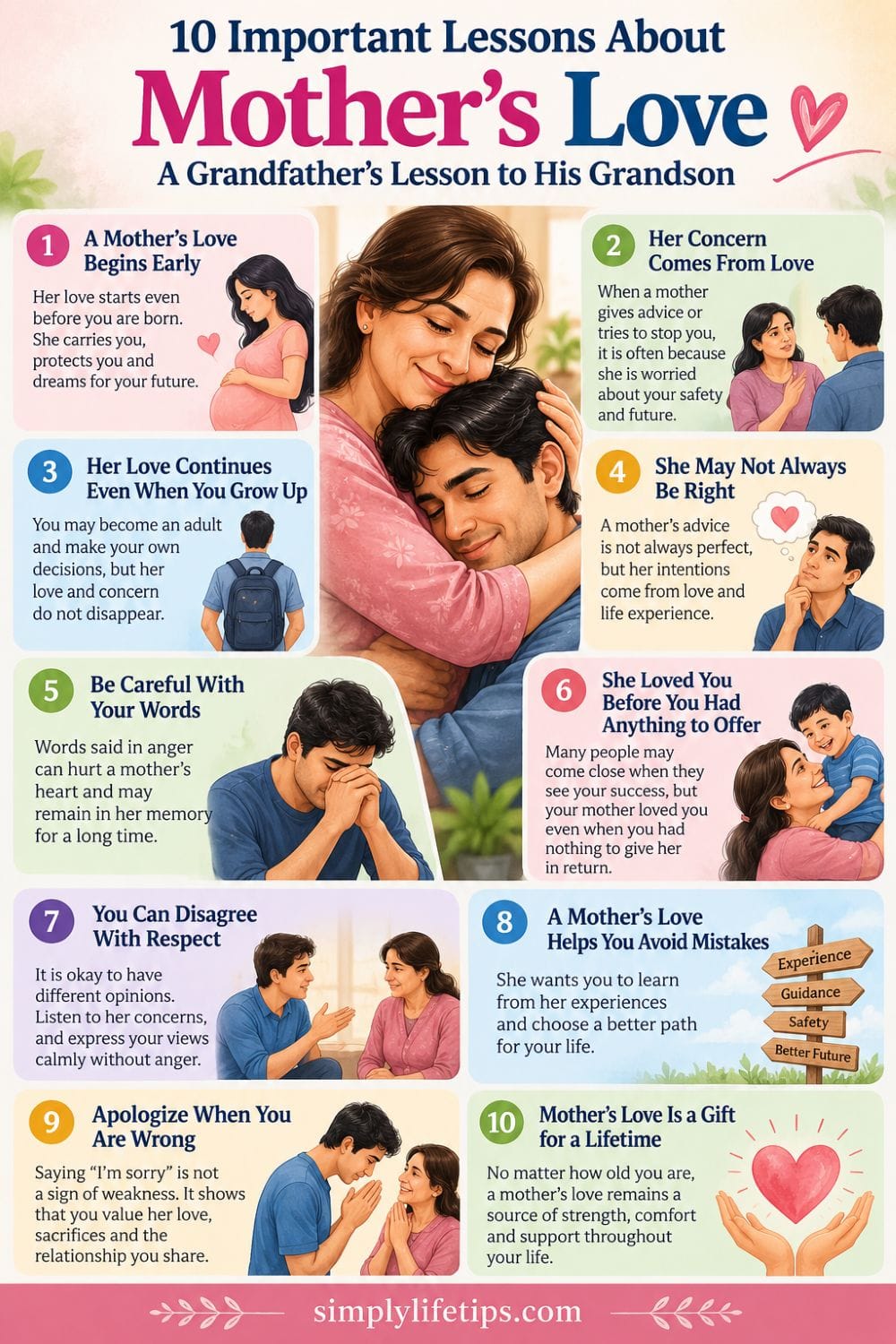 10 important lessons about a mother's love