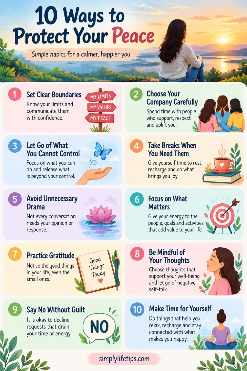 10 ways to protect your peace and maintain emotional well-being