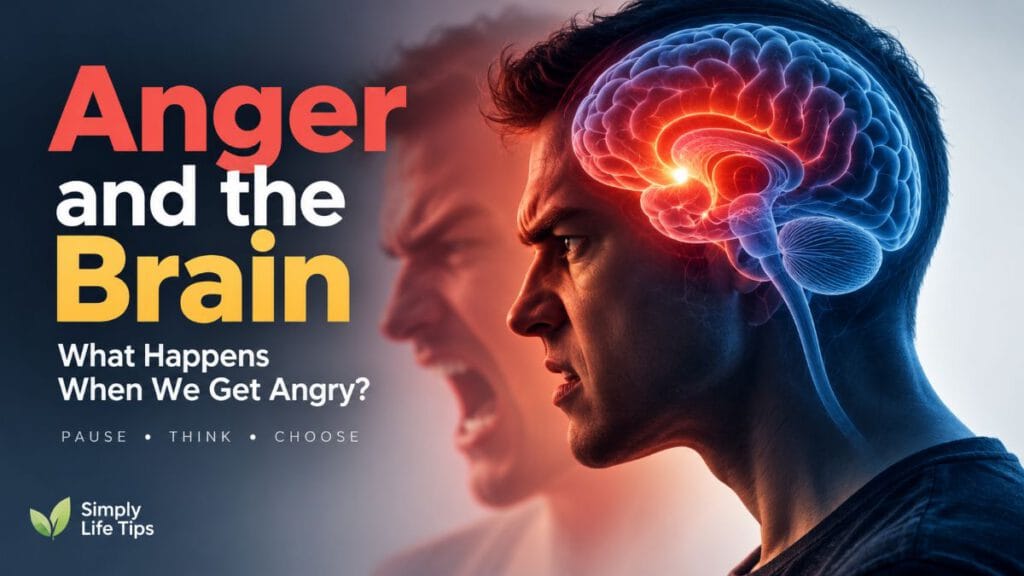 Anger and the brain showing emotional response and brain activity