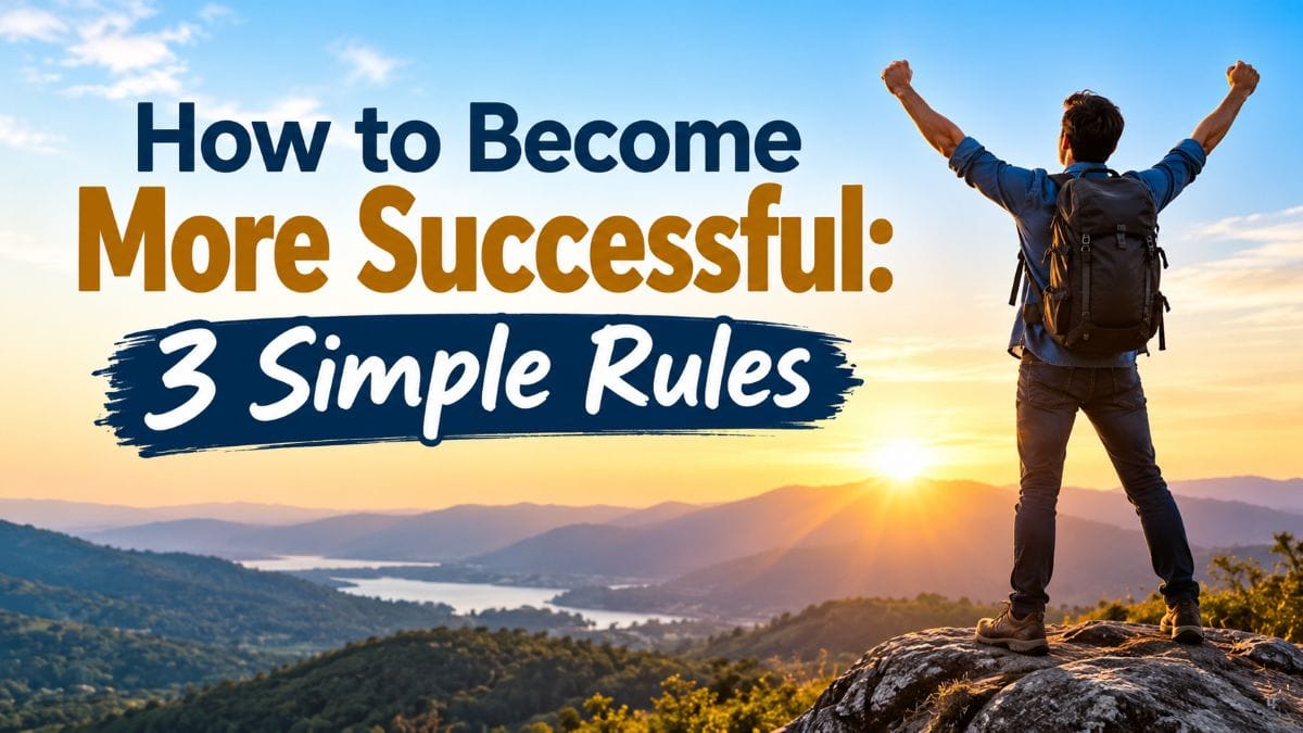 How to Become More Successful: 3 Simple Rules