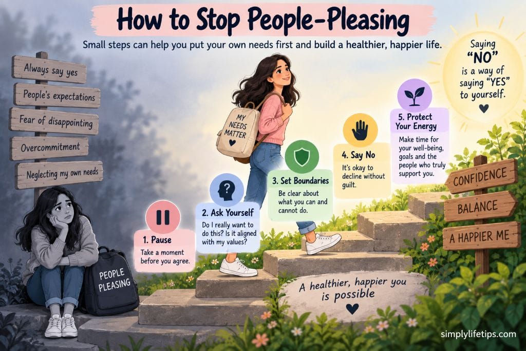 Five steps to stop people-pleasing and set healthier boundaries