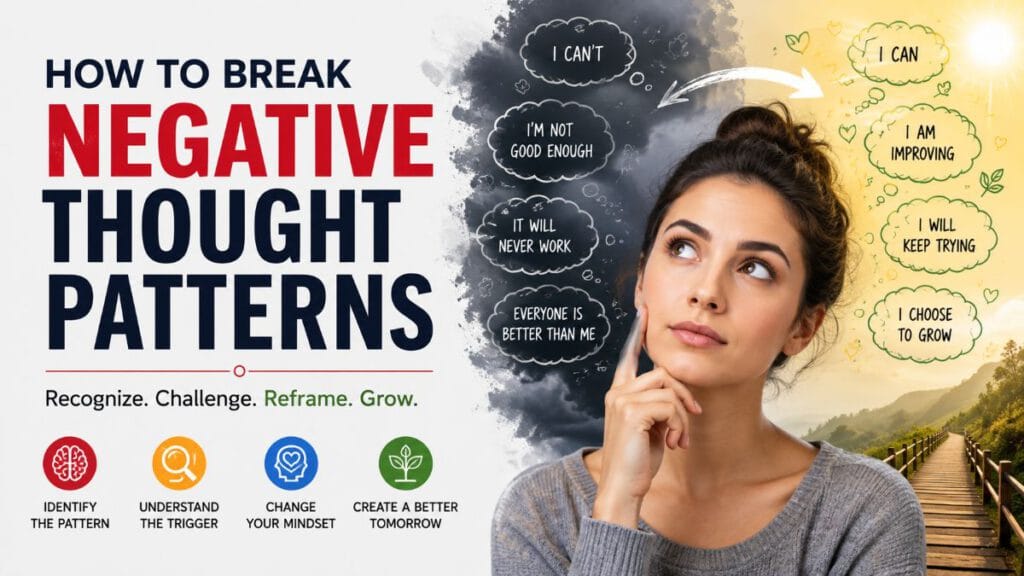 Negative thought patterns and ways to recognize and change them