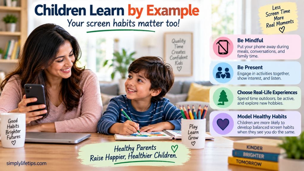 Parents screen habits and their influence on children's screen use