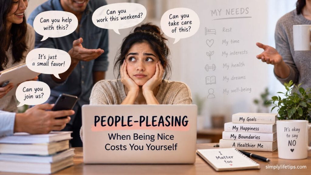 People pleasing can make people put others' needs before their own
