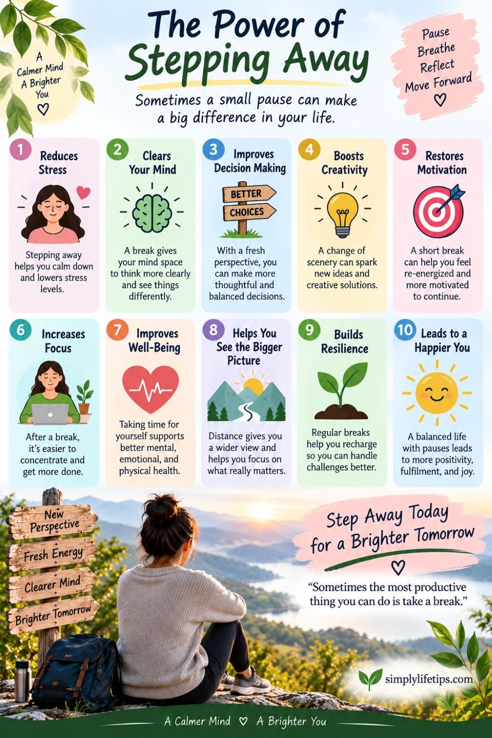 The Power of Stepping Away: Why a Pause Helps 6 The power of stepping away: 10 benefits of taking a break