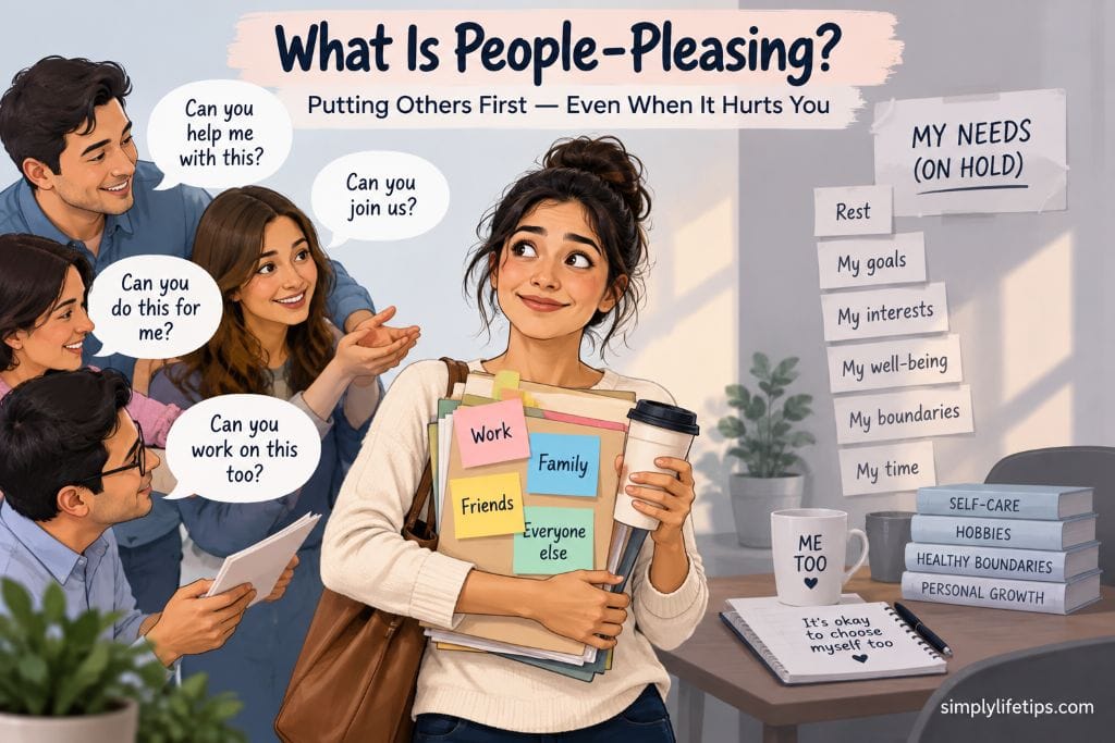 Person putting others' needs first while postponing their own needs