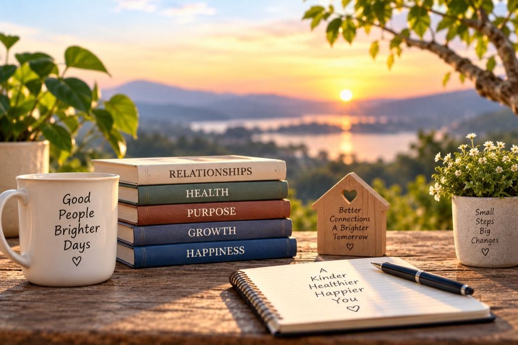 Relationships, health, purpose, growth, and happiness in a good life