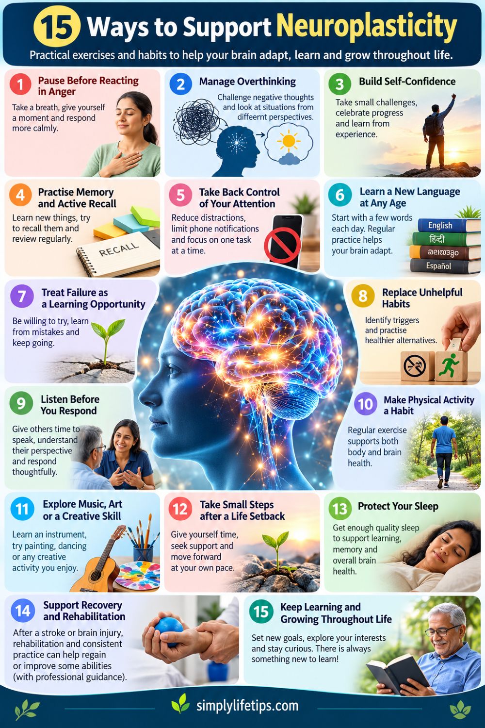 Neuroplasticity Exercises: 15 Powerful Ways to Train Your Brain 3 15 neuroplasticity exercises and habits to support brain health, learning, memory, focus, and lifelong growth.