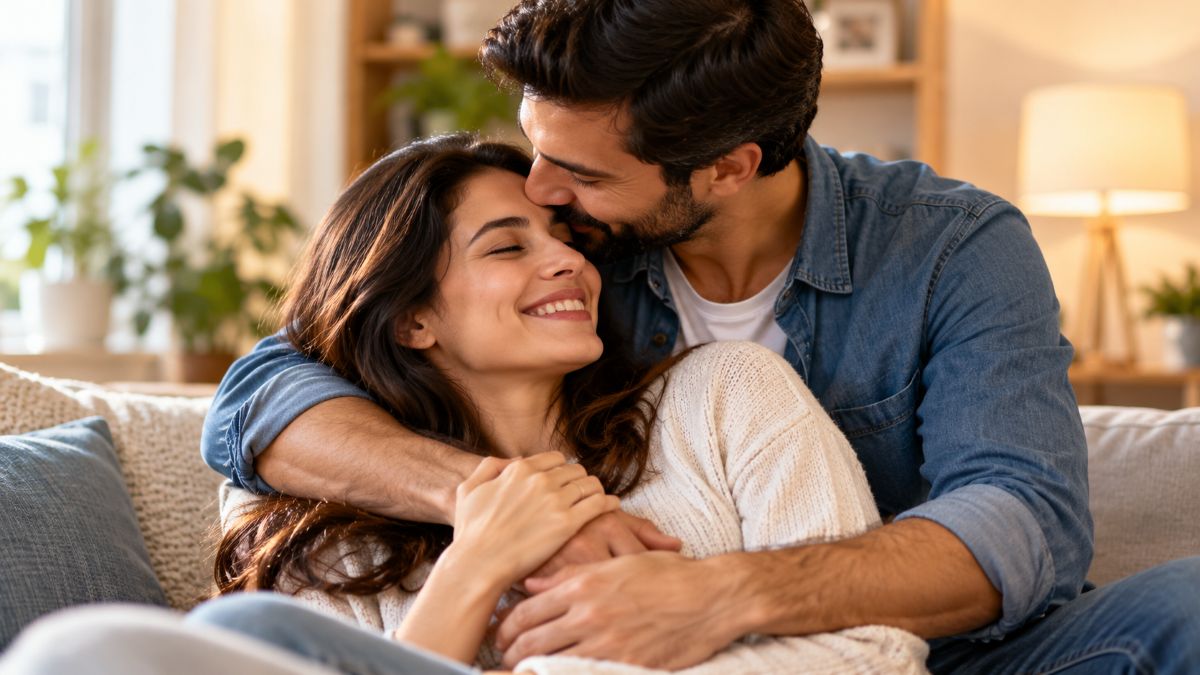 How to Be a Good Husband: 7 Essential Tips 1 Husband lovingly embracing his wife at home
